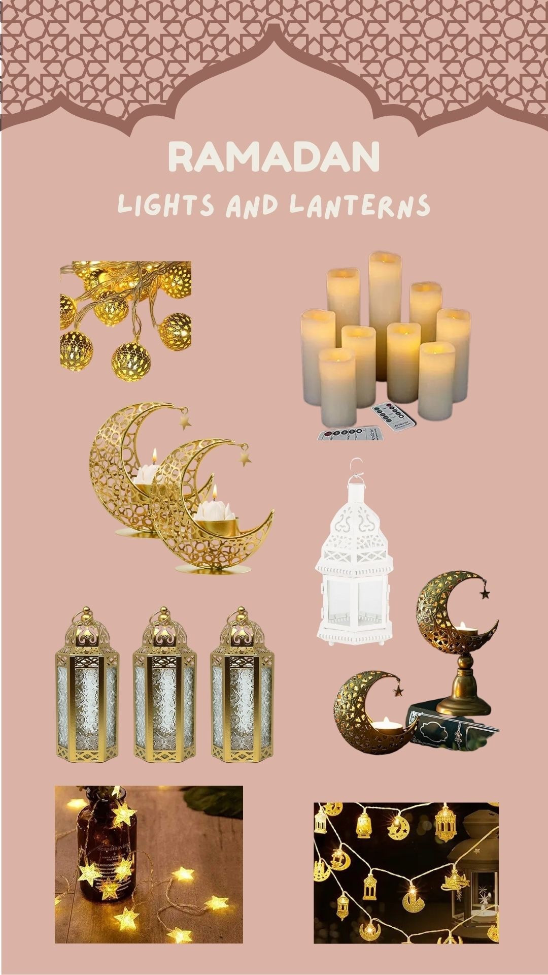 Gathered together all of the lanterns and lights I use in my home to create a cozy Ramadan atmosphere. 🤍

#LTKHome #LTKmomlife #LTKFindsUnder50