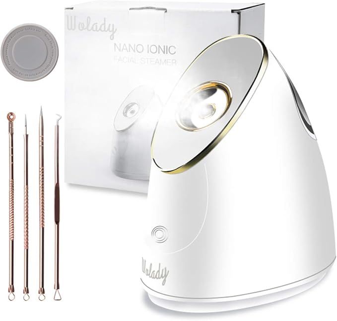 Wolady Facial Steamer, Nano Ionic Face Steamer Sauna Hot Mist for Face Spa Moisturzing Opening Po... | Amazon (UK)