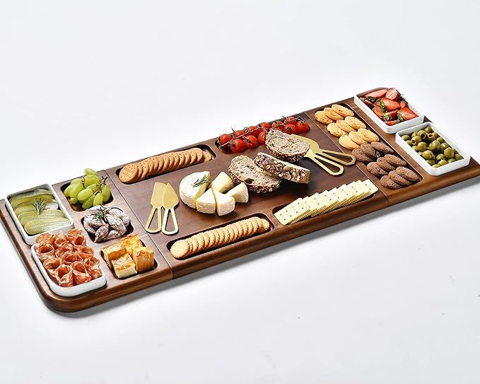 Shanik Premium Charcuterie Board - Magnetic Cheese and Meat Board, Double-Sided Serving Tray and ... | Amazon (US)