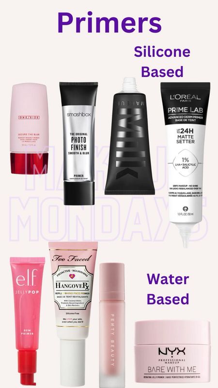 Silicone and Water based primer recommendations - makeup basics - makeup lovers

#LTKbeauty #LTKstyletip #LTKfindsunder50