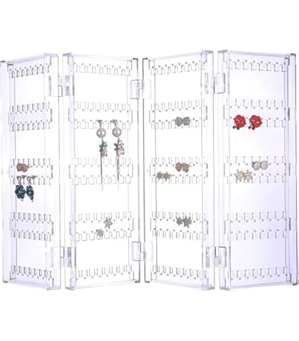 Sagler Jewelry Organizer - 6-Tier Earring Holder Rack For 140 Pairs - Compact Stand For Jewelry -... | Amazon (US)