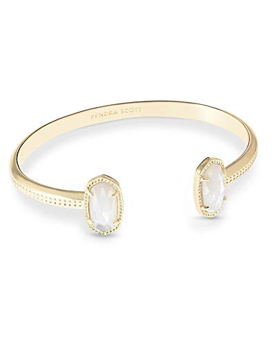 Kendra Scott Elton Cuff Bracelet for Women, Fashion Jewelry, 14k Gold-Plated, Ivory Mother of Pearl | Amazon (US)