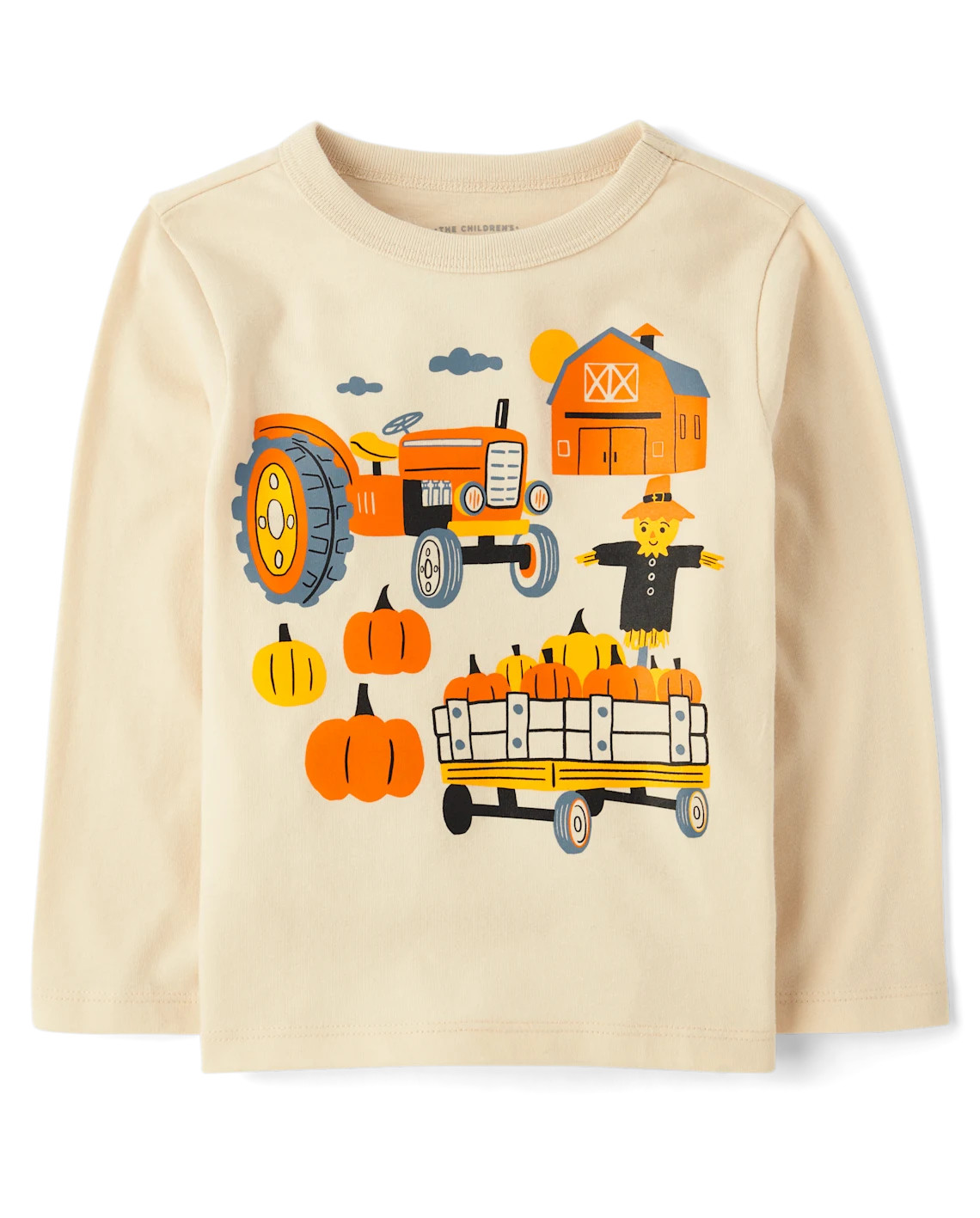 Baby And Toddler Boys Farm Graphic Tee - cream | The Children's Place