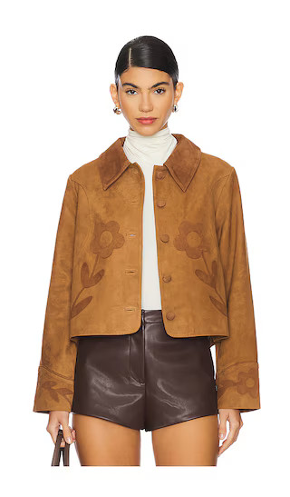 RIXO Dionne Jacket in Tan. - size XL | Revolve Clothing (Global)