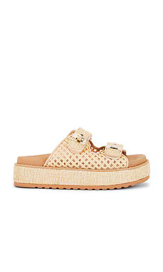 Steve Madden Bigschmona Sandal in Natural Raffia from Revolve.com | Revolve Clothing (Global)
