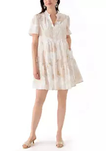 Crown & Ivy™ Women's Printed Peasant Dress | Belk
