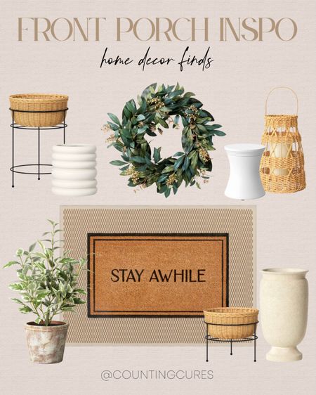 Elevate the look of your front porch with these vases, faux plants, wicker plant pots, faux greenery wreaths, door mats, and more!
#homedecor #patiomusthaves #homestyling #neutralaesthetic

#LTKhome #LTKSeasonal #LTKstyletip