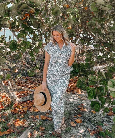 The cutest (and comfiest) two piece set for your next beach getaway! Wearing a size medium in both pieces. 




Vacation outfit, spring outfit, summer outfit, travel outfit, beach outfit, pant set, printed pants, straw hat, red dress boutique 

#LTKtravel #LTKfindsunder100 #LTKstyletip