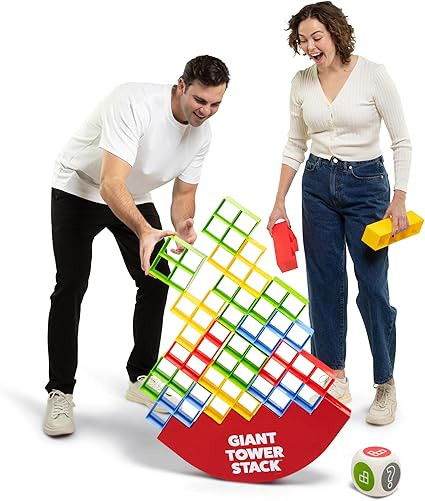 Giant Tower Stack by Relatable, The Jumbo Block Game Where You Balance Building Blocks - Ultimate... | Amazon (US)