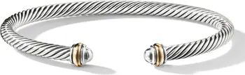 Cable Classics Sterling Silver & 18K Yellow Gold Bracelet, 4mm | Nordstrom