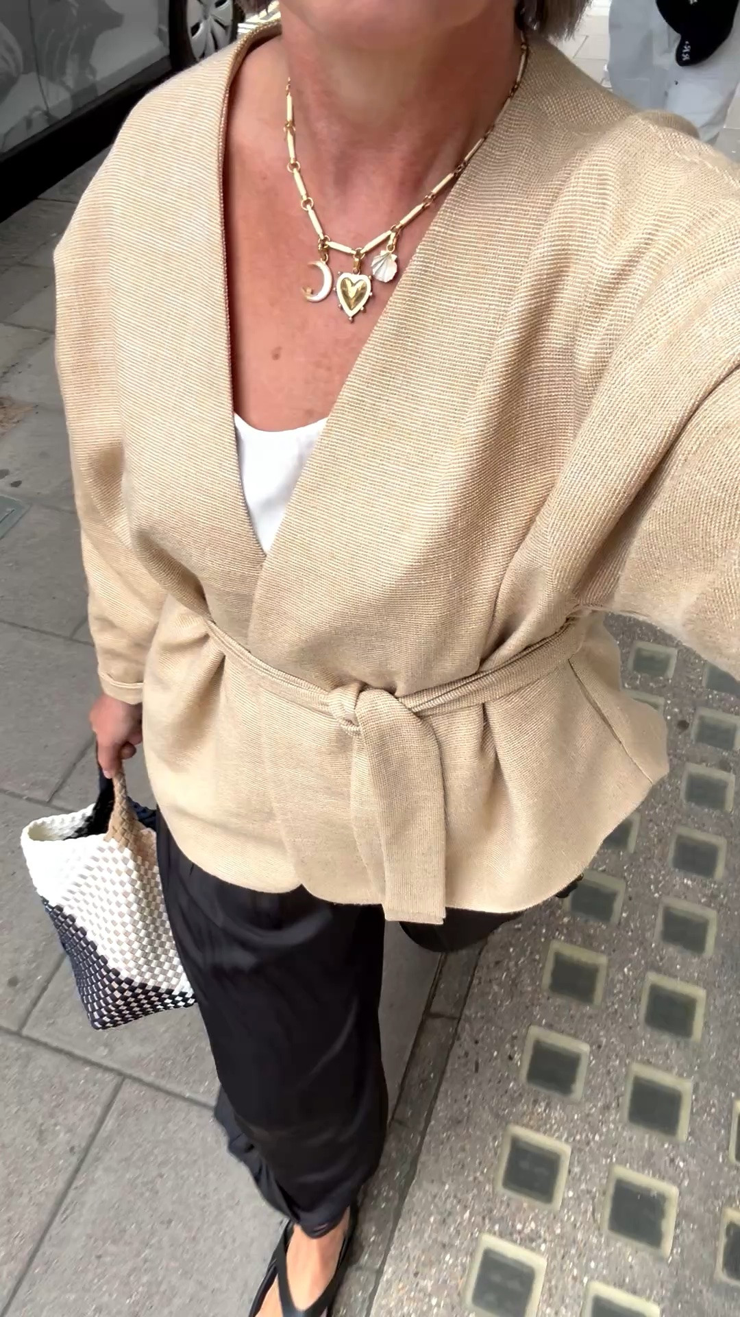 #ootd 🌞
Wearing Albaray jacket size 10, it’s generous  Im normally a 12. 
Albaray vest size 10
Zara trousers 
Size medium 

Sandals and bag old similar linked

#LTKsummer #LTKuk #LTKover50style