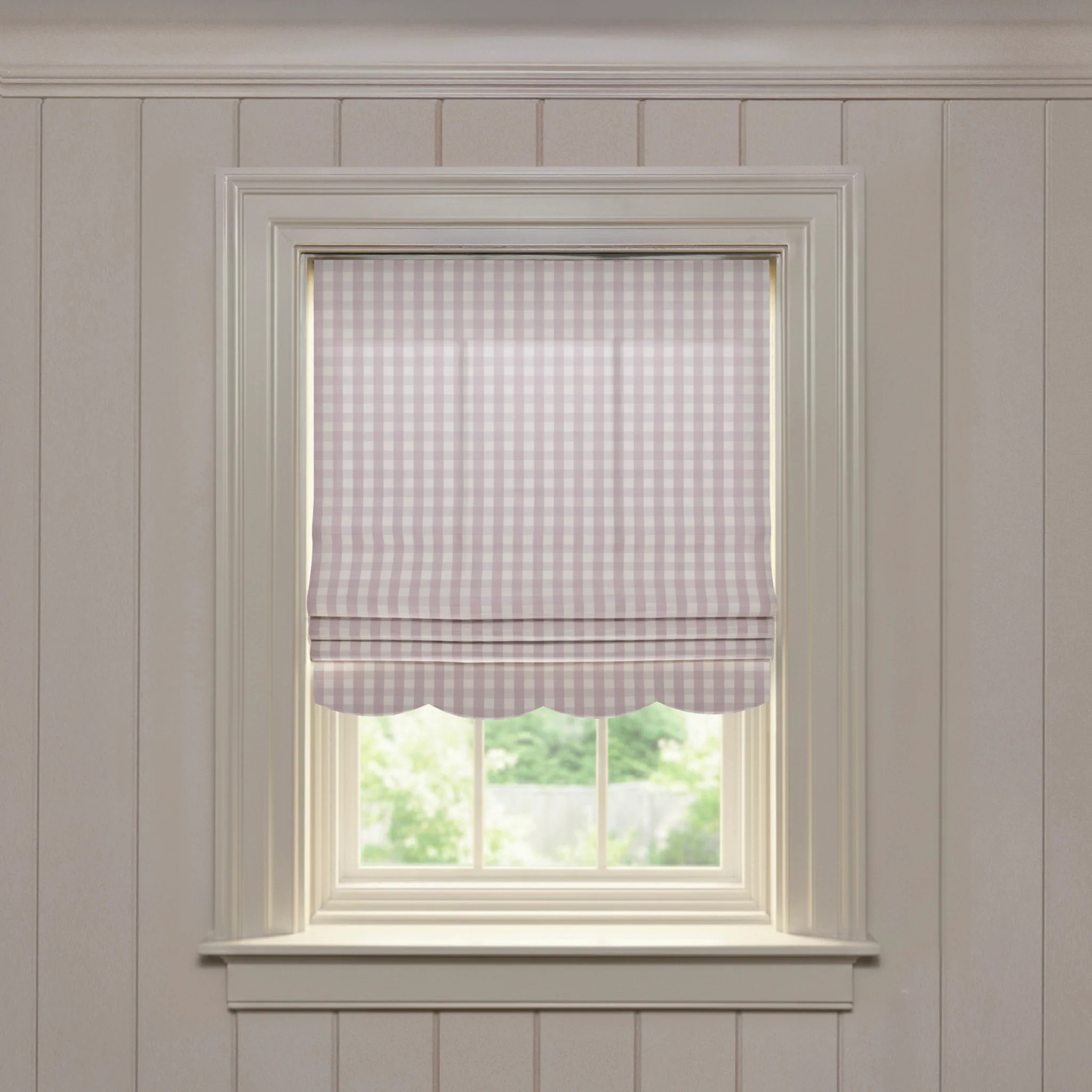 Millie Orchid
                Custom Roman Shade | Pepper Home