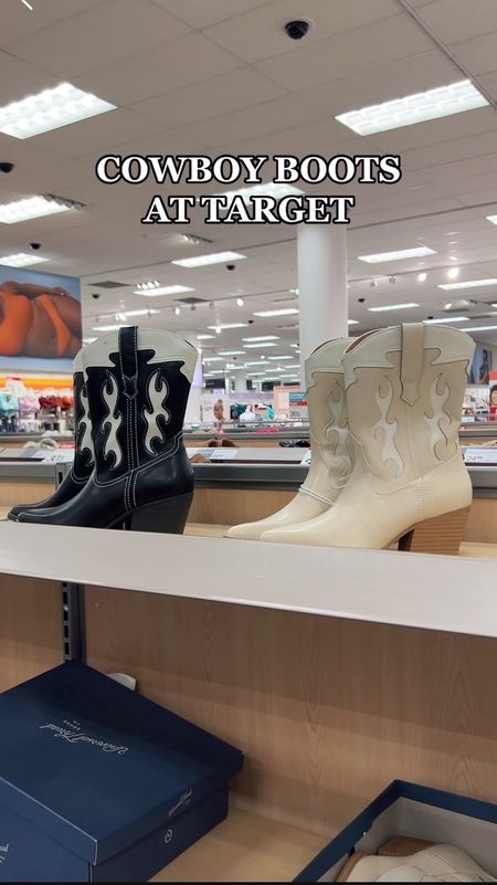 These cowboy boots from Target are so cute! They have memory foam in them so they’re comfortable too :) 

#target #targetstyle #cowboyboots #cowgirlboots #boots #summershoes #shoes #targetfashion 

Tags - 
cowboy boots, cowgirl boots, boots, summer shoes, summer style, shoes, target fashion, target, target style, target sale

#LTKFind #LTKunder50 #LTKshoecrush