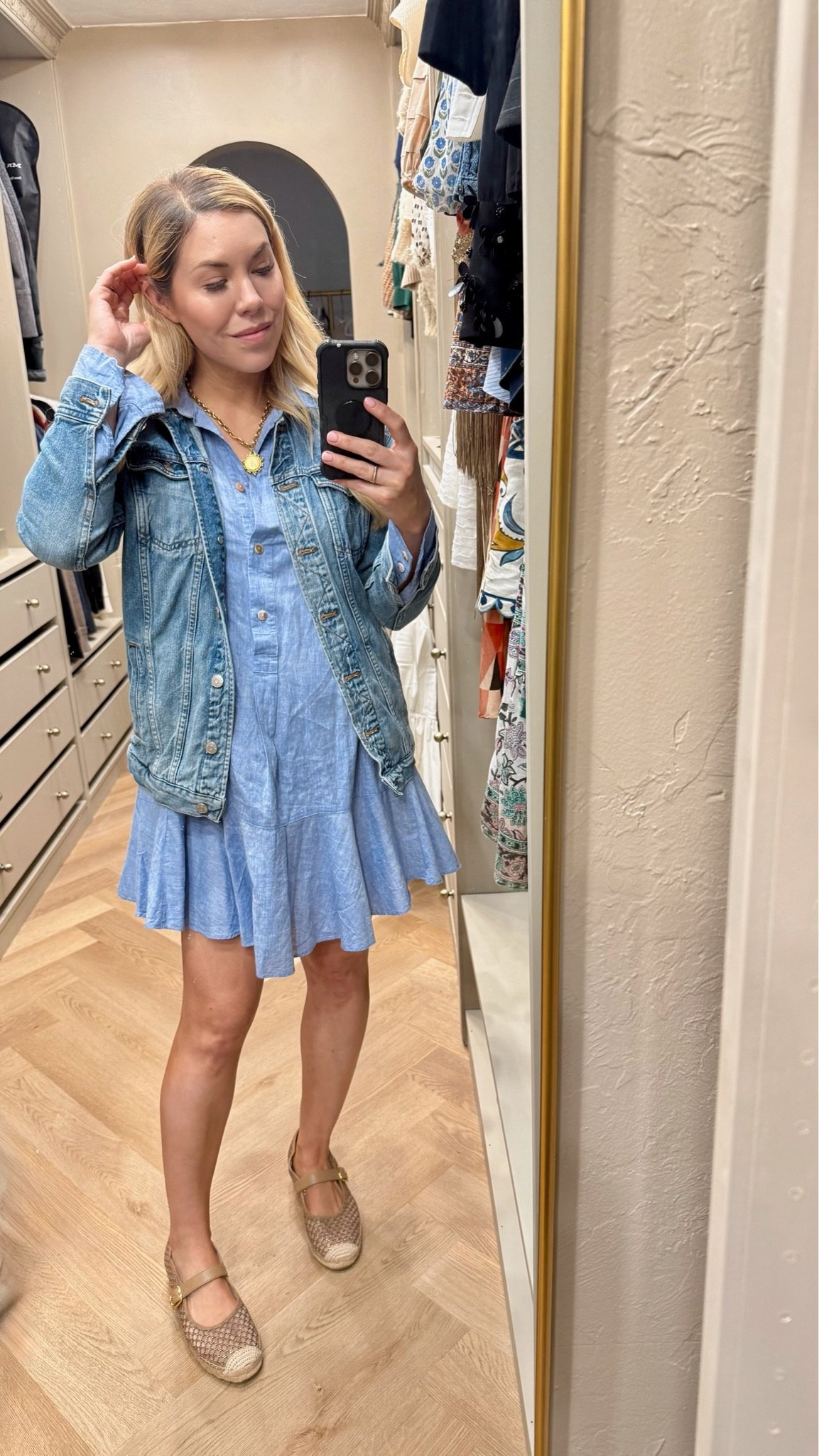 Denim Jacket
Blue Dress
Spring Outfit

#LTKdayinmylife #LTKSeasonal