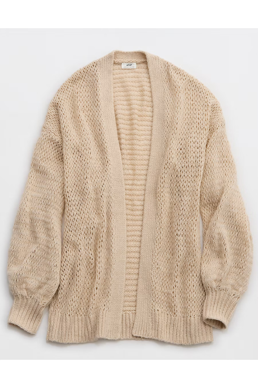 Aerie Slouchy Cardigan Women's Heather Fawn XXS | American Eagle Outfitters (US & CA)