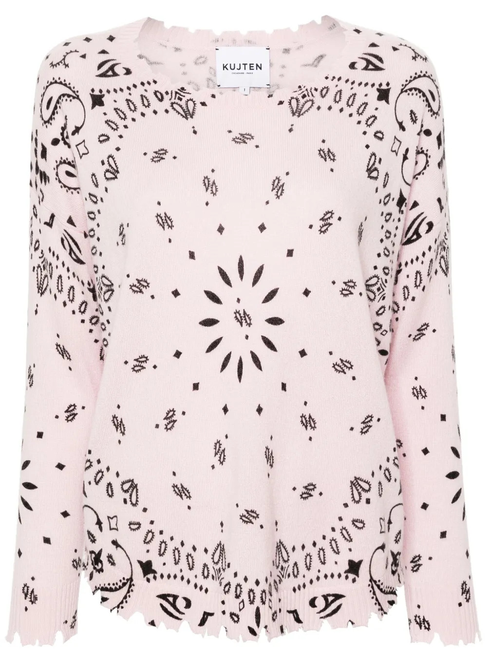 Kujten Mela bandana-print Jumper - Farfetch | Farfetch Global