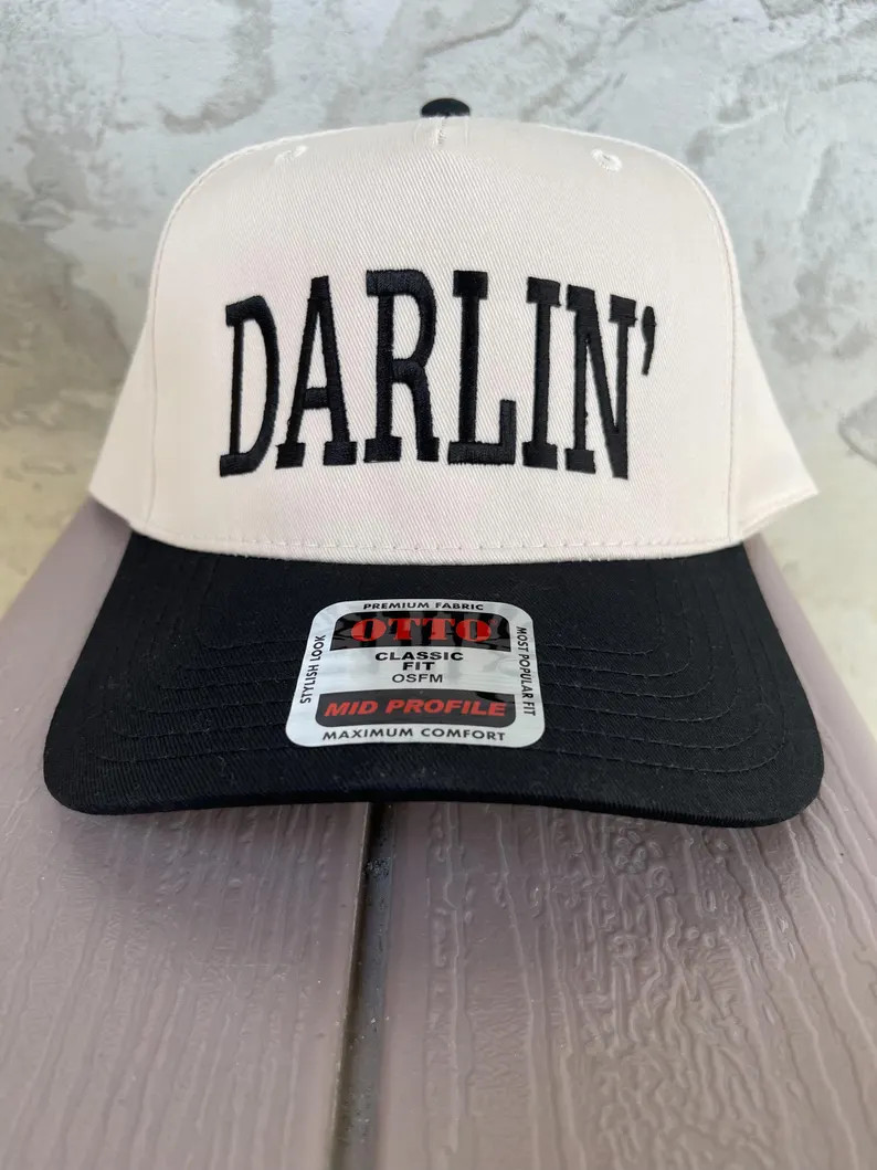 Darlin Embroidered Cap - Etsy | Etsy (US)