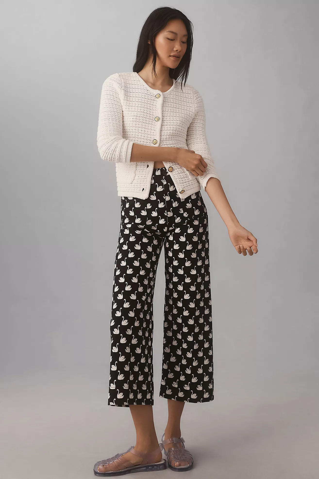 The Colette Cropped Wide-Leg Pants by Maeve | Anthropologie (US)