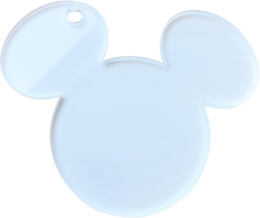 10 Acrylic Keychains Mickey Mouse Clear Blank 1/8" Thick for Crafting Accessory | Amazon (CA)