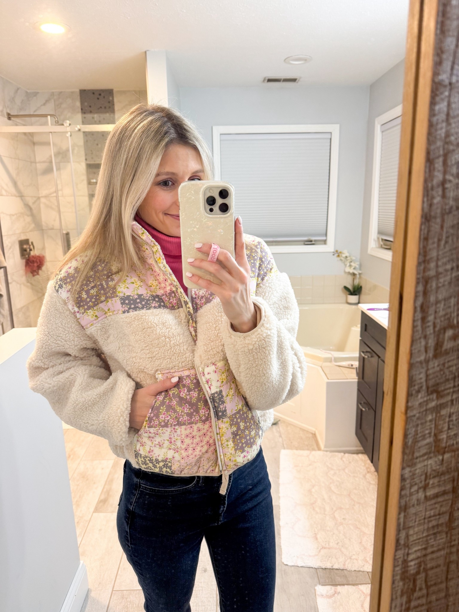 Cozy jacket on sale!! Perfect for winter transitioning to spring  Selling fast. 

#LTKootd #LTKSeasonal #LTKSaleAlert