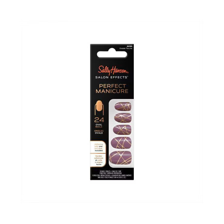 Sally Hansen Salon Effects Perfect Manicure Press-On Nails Kit - Oval - 24ct | Target