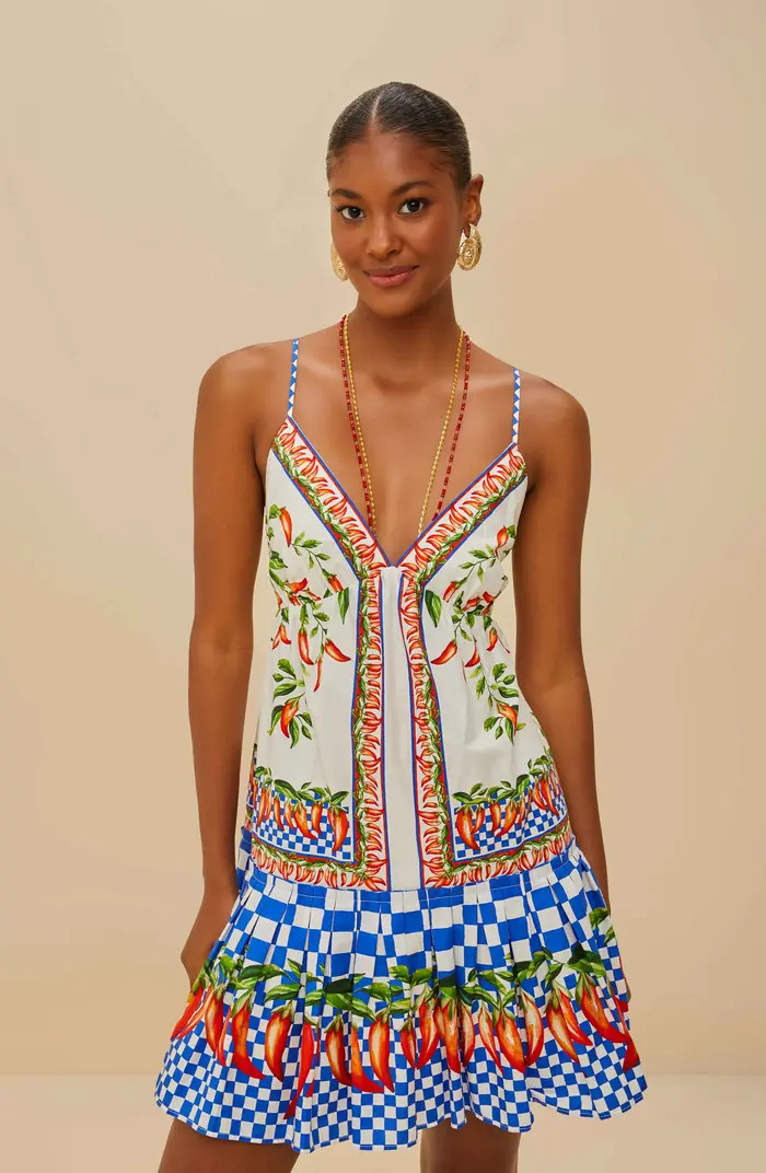 Picnic Peppers Ainika Organic Cotton Minidress | Nordstrom