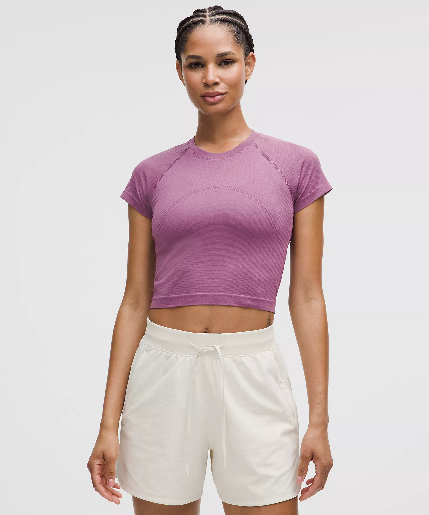 Swiftly Tech Cropped Short-Sleeve Shirt 2.0 | Lululemon (US)