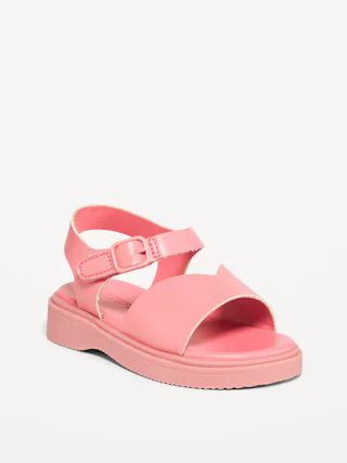 Chunky Faux-Leather Sandals for Toddler Girls | Old Navy (US)