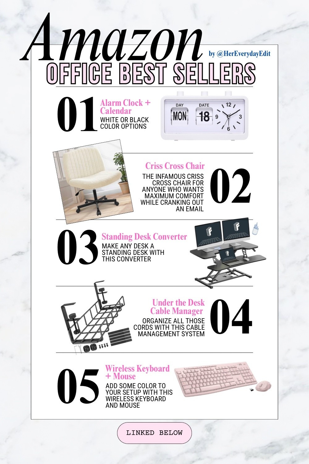 Amazon Office Best Sellers 
#amazon #amazonfinds #amazonoffice #officechic #homeoffice #officedecor #officefinds #wfh

#LTKHome #LTKSaleAlert #LTKU