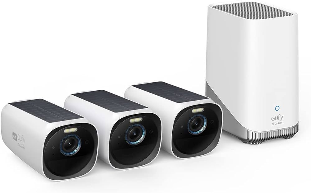 eufy Security eufyCam S330(eufyCam 3) 3-Cam Kit, Security Camera Outdoor Wireless, 4K Camera with... | Amazon (US)