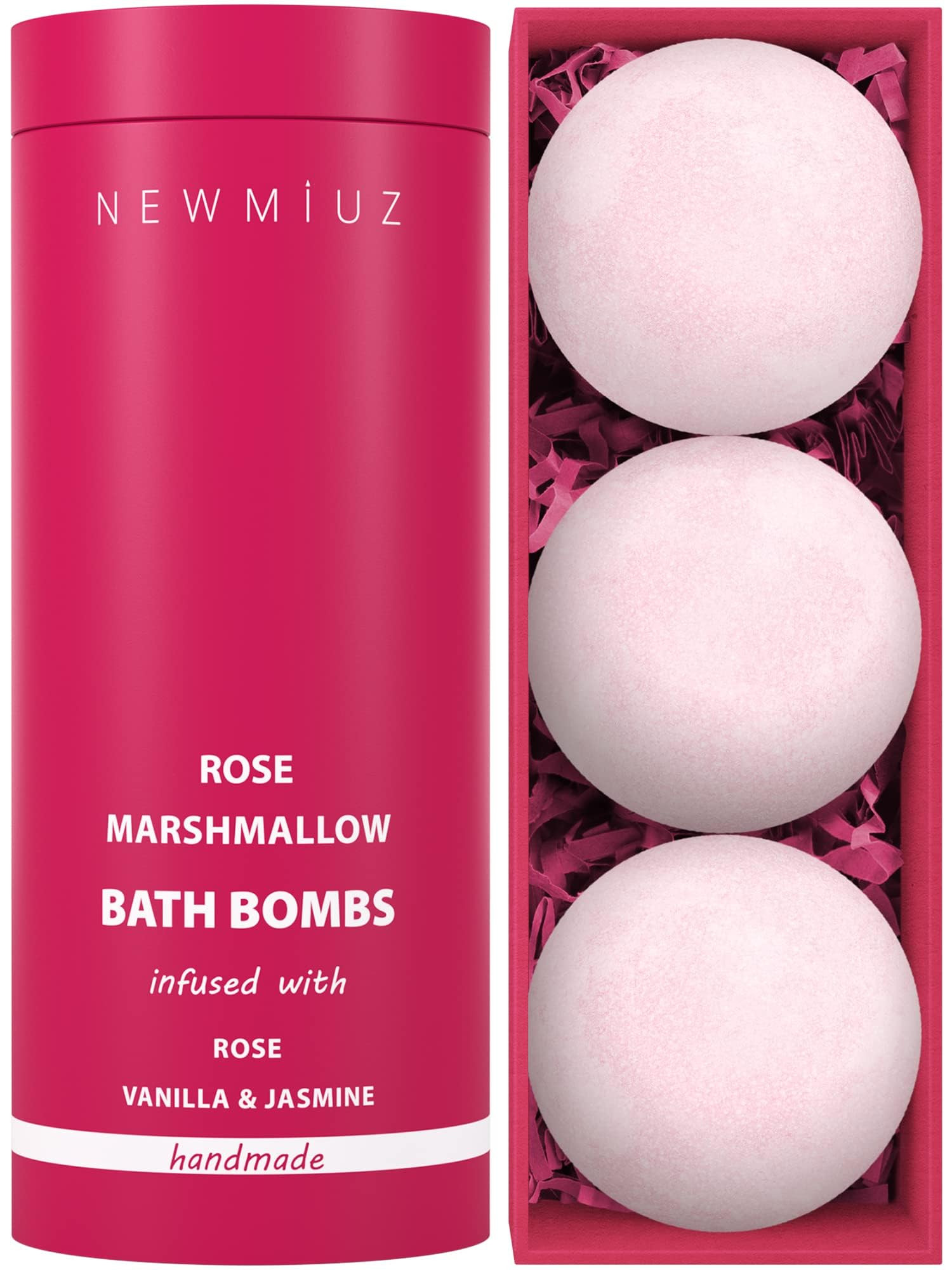 Rose Vanilla Bath Bomb Mega Foaming Bubbles Infused with Vanilla Jasmine Luxurious Spa Bath Essen... | Amazon (US)