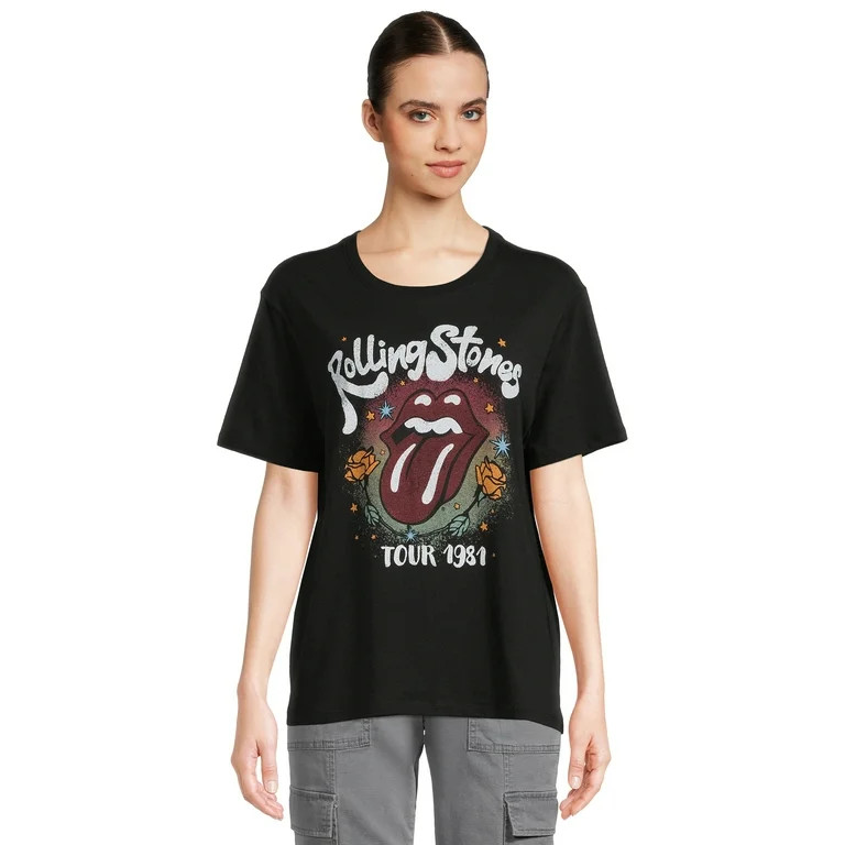 Time and Tru Women's Band Graphic T-Shirt | Walmart (US)