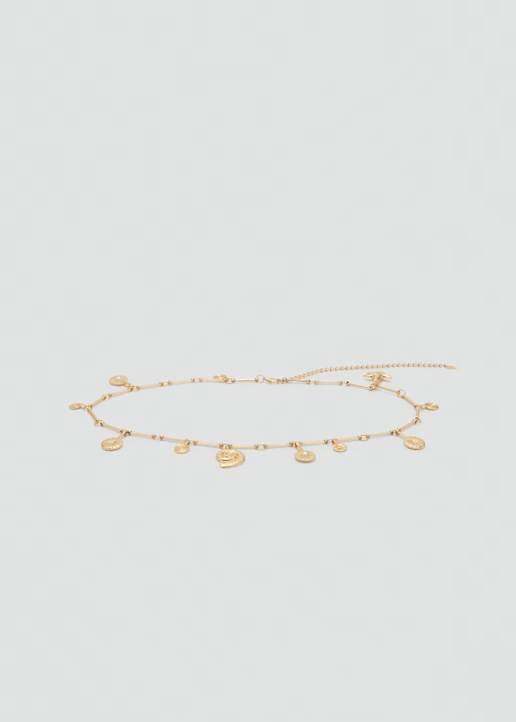 Metal belt with hanging pieces - Women | MANGO United Kingdom | MANGO (UK)