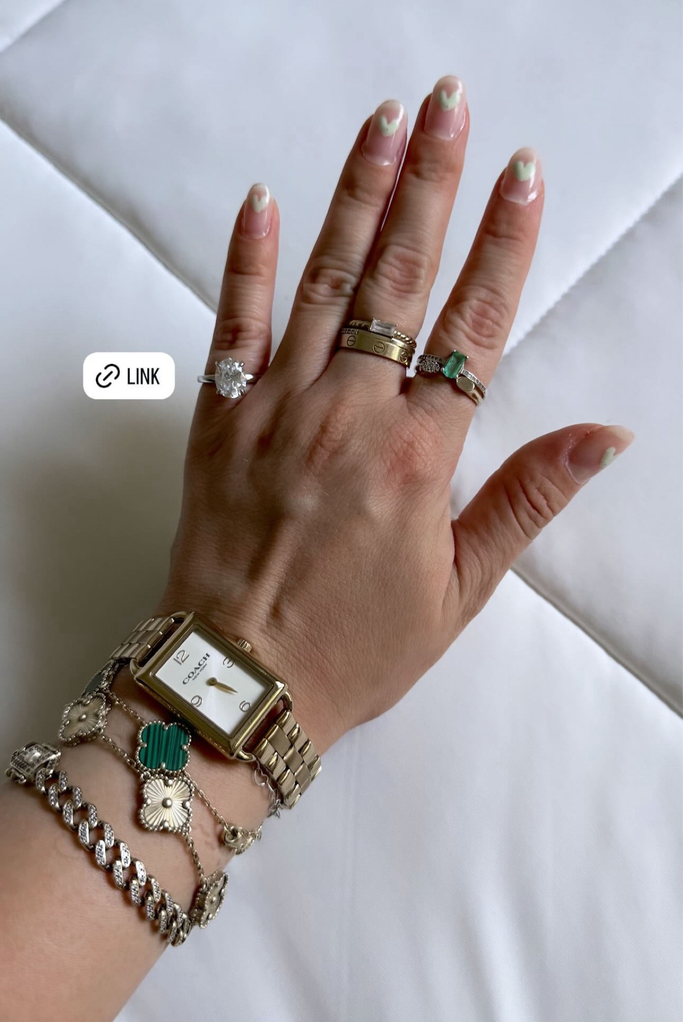 Anillo de compromiso para el meñique 