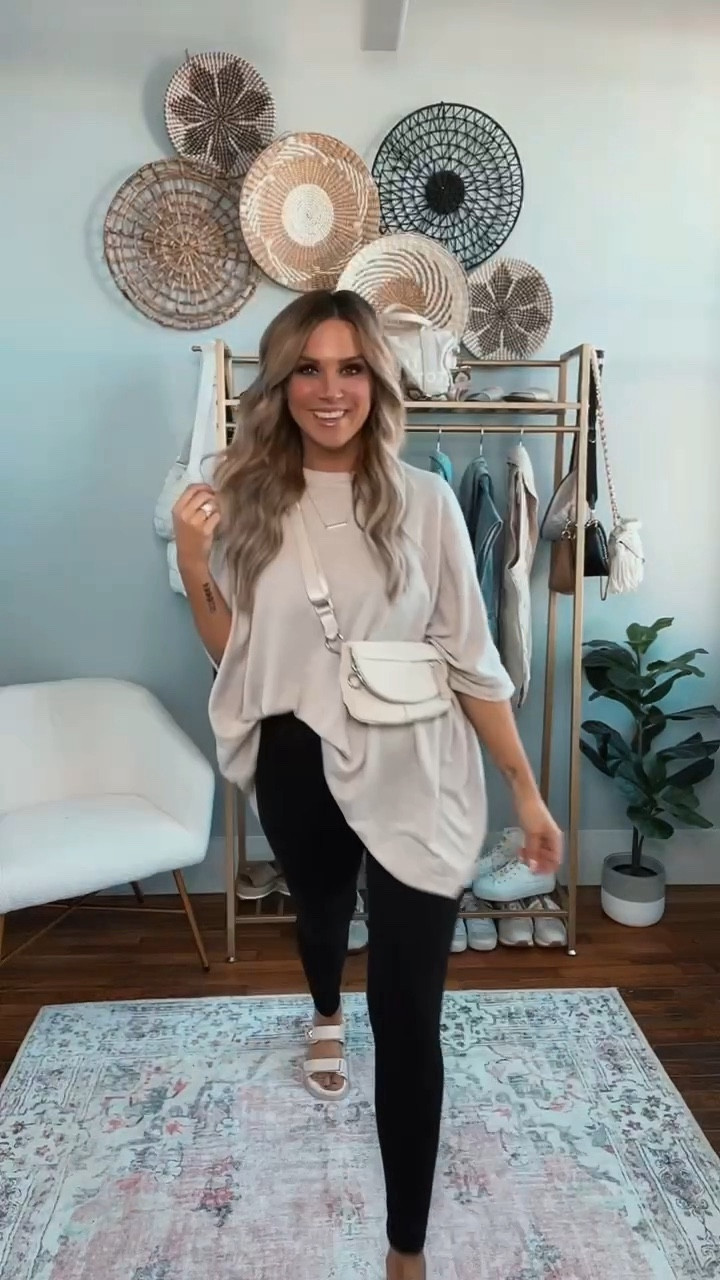 Another Bates Boutique comfy outfit😍 love this beige oversized tunic top. I paired with their black buttery soft leggings for an easy spring mom uniform! Spring outfit inspo, comfy mom outfit, cozy outfit inspo, support local

#LTKSeasonal