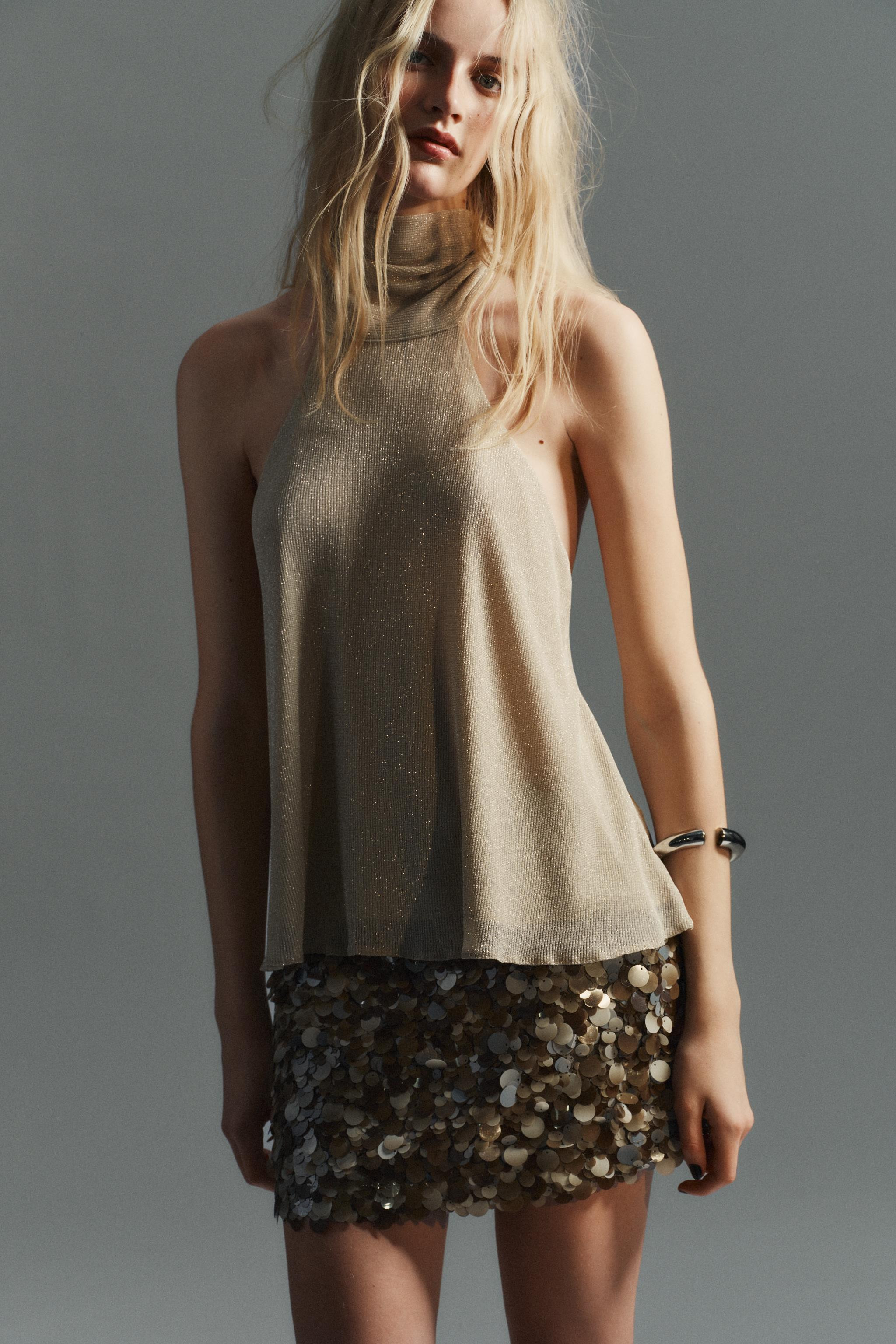 SEQUIN MINI SKIRT | Zara US