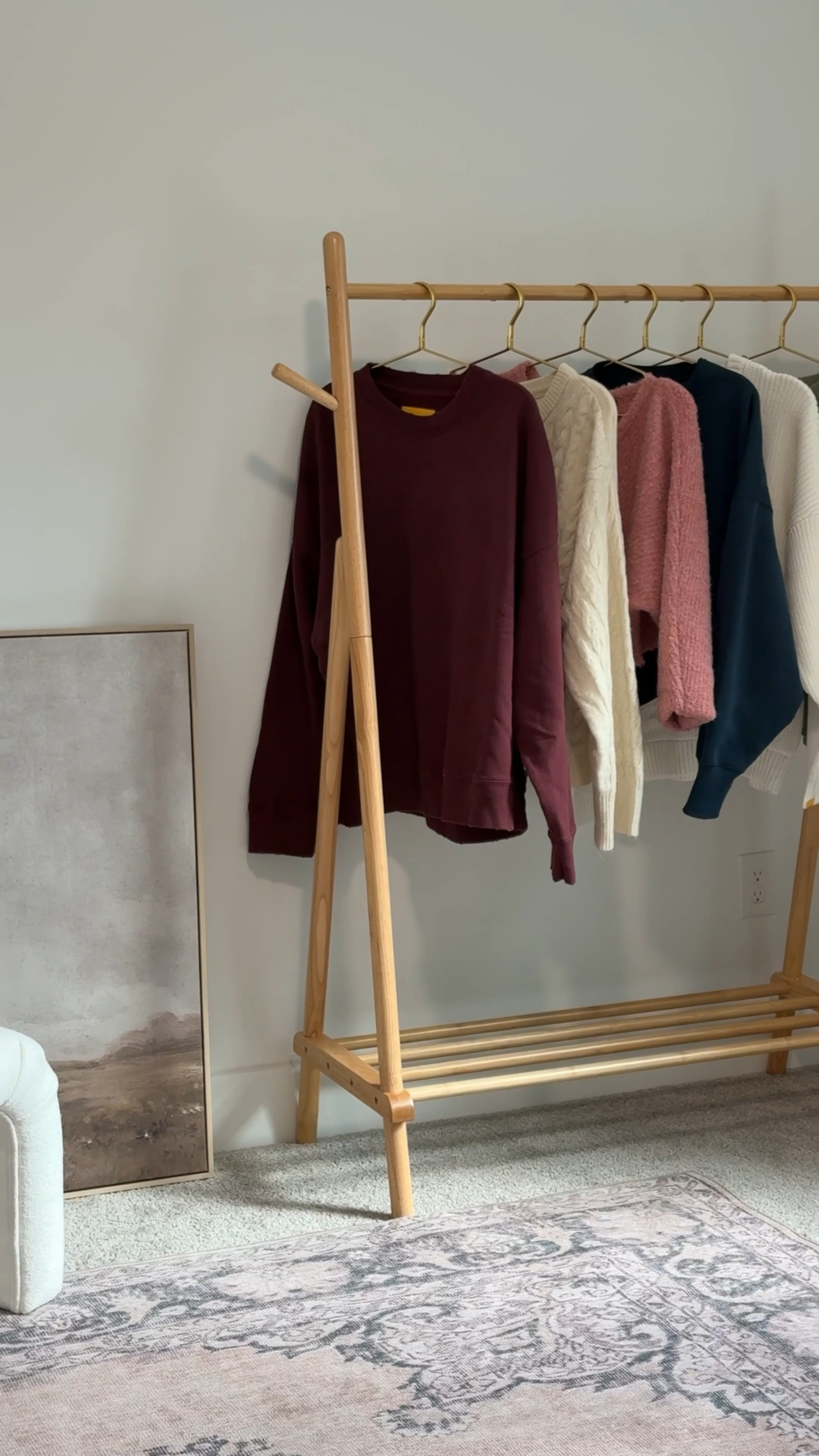 Amazon clothing rack & gold hangers!

#LTKHome