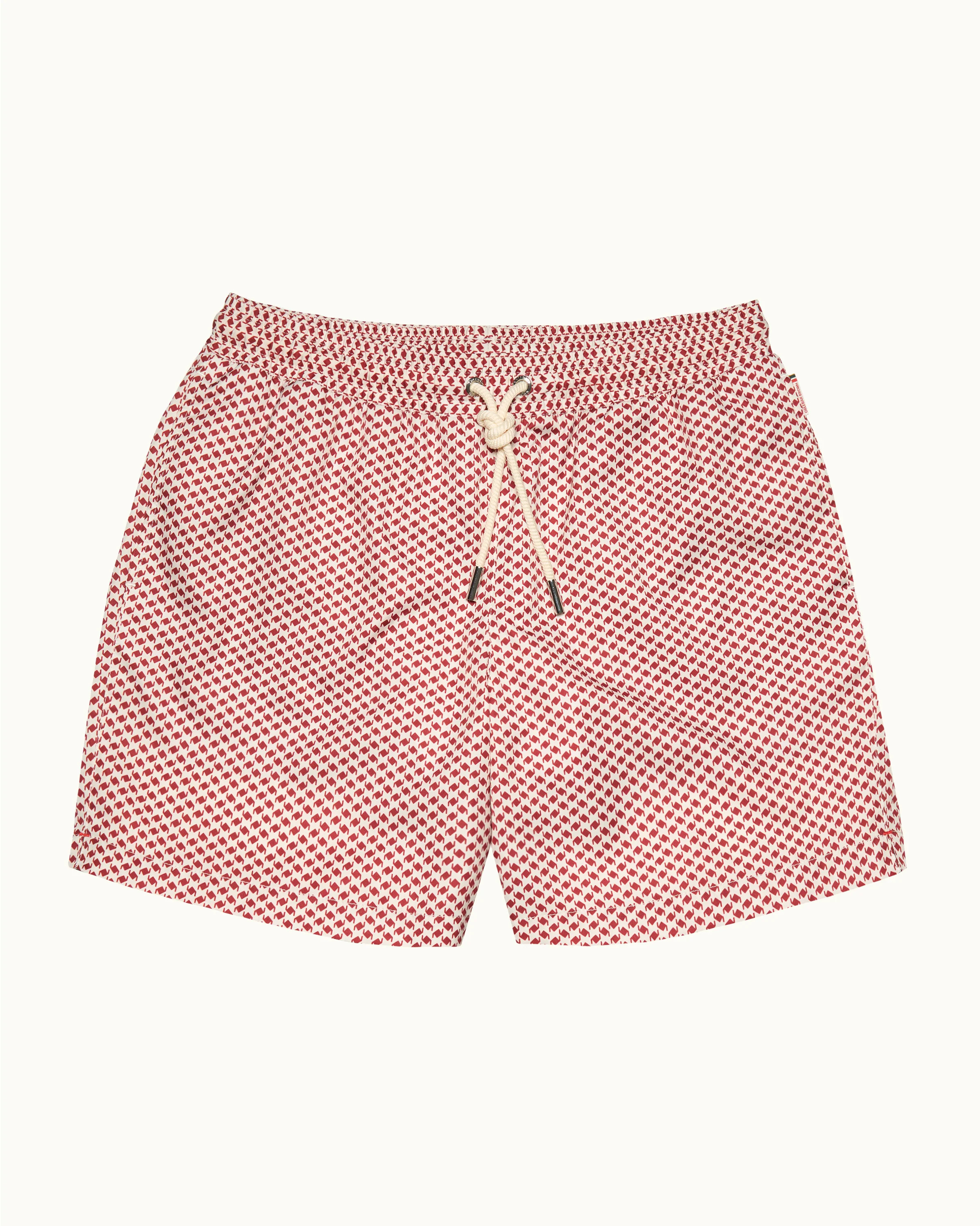 Mens Relaxed Mid Length Red Swim Shorts | Orlebar Brown | Orlebar Brown