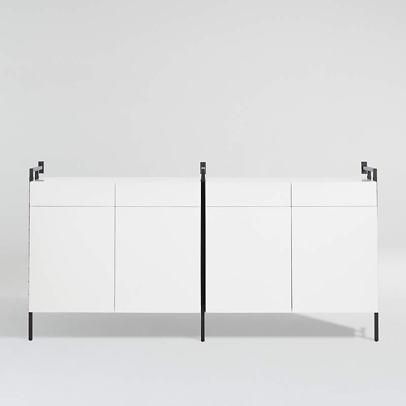 Flex Modular Double Media/Storage Set + Reviews | Crate & Barrel | Crate & Barrel