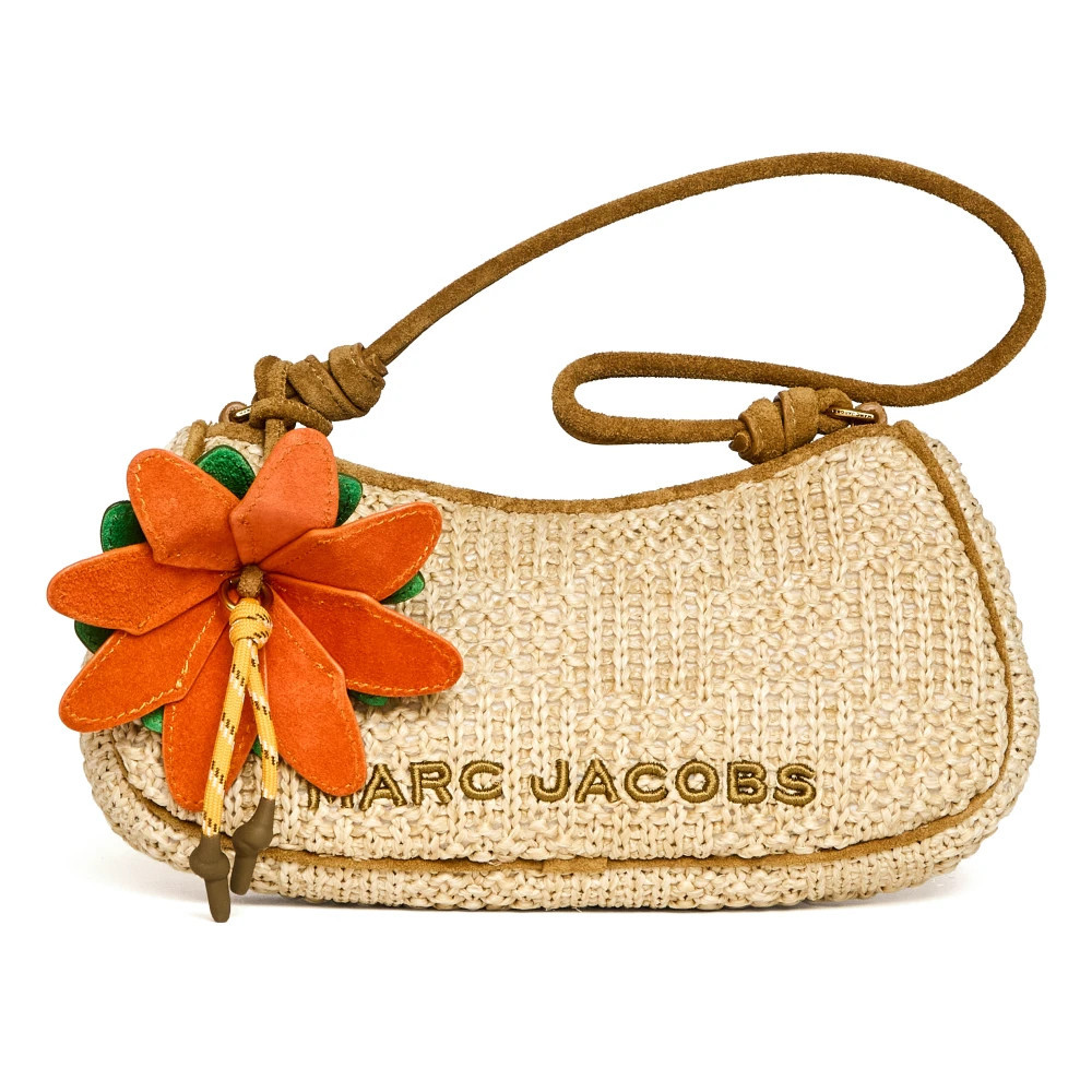 Marc Jacobs - Sommerliche Schultertasche mit gewebtem Anhänger - - Bags - Damen - Beige - ONE SIZE | Miinto DE