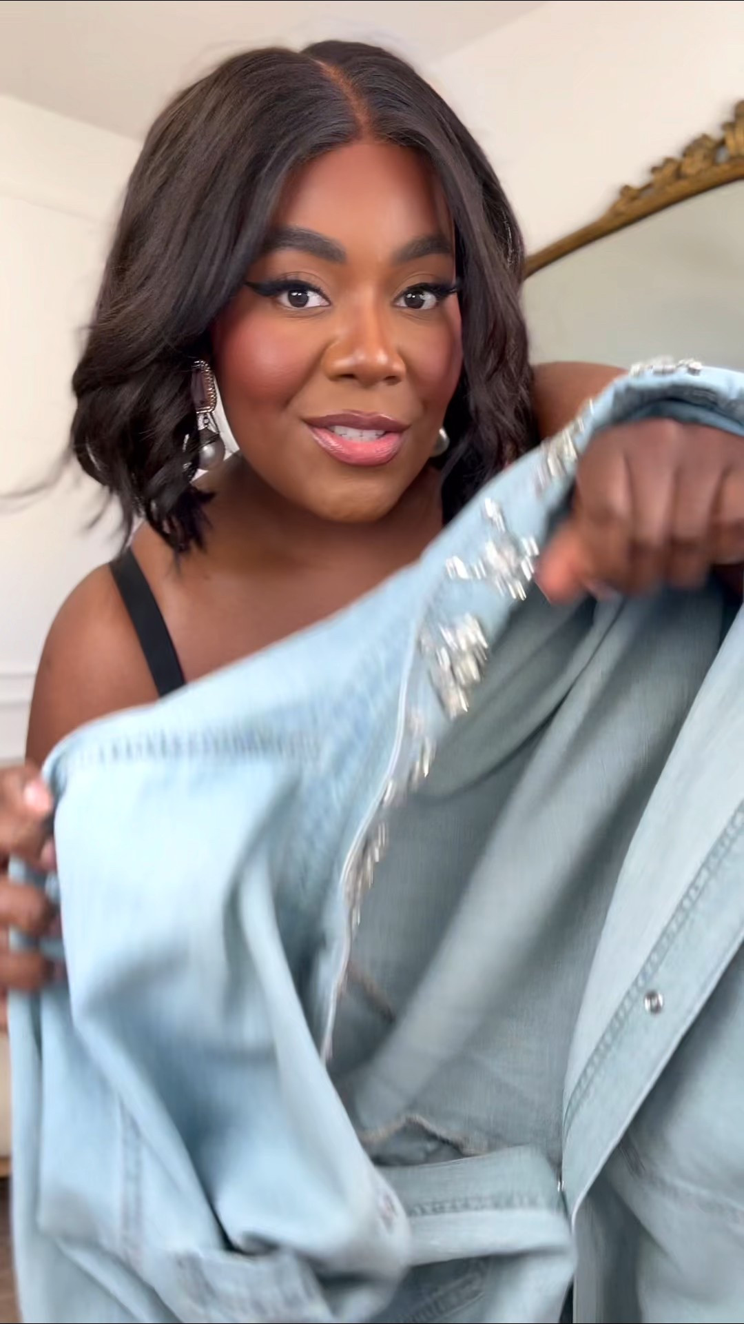 and it’s sooooo gooood! Love how this bedazzled Canadian tuxedo came together!

I sized up to a 22 in the jeans for a more relaxed look and size 2X in the shirt 



#LTKFindsUnder50 #LTKSaleAlert #LTKPlusSize