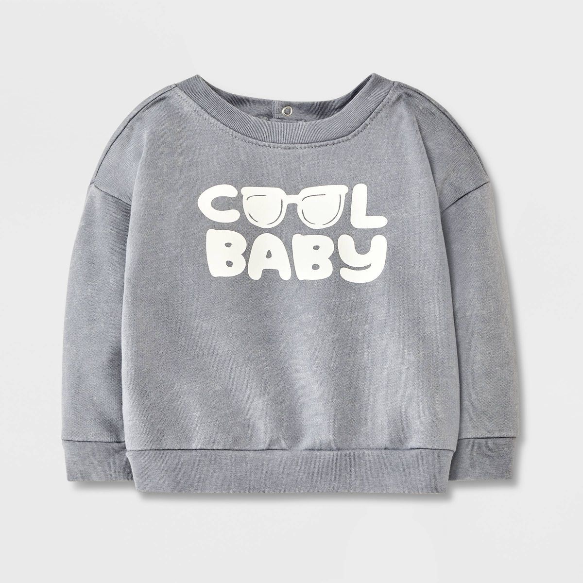 Baby Cool Graphic Sweatshirt - Cat & Jack™ Gray | Target