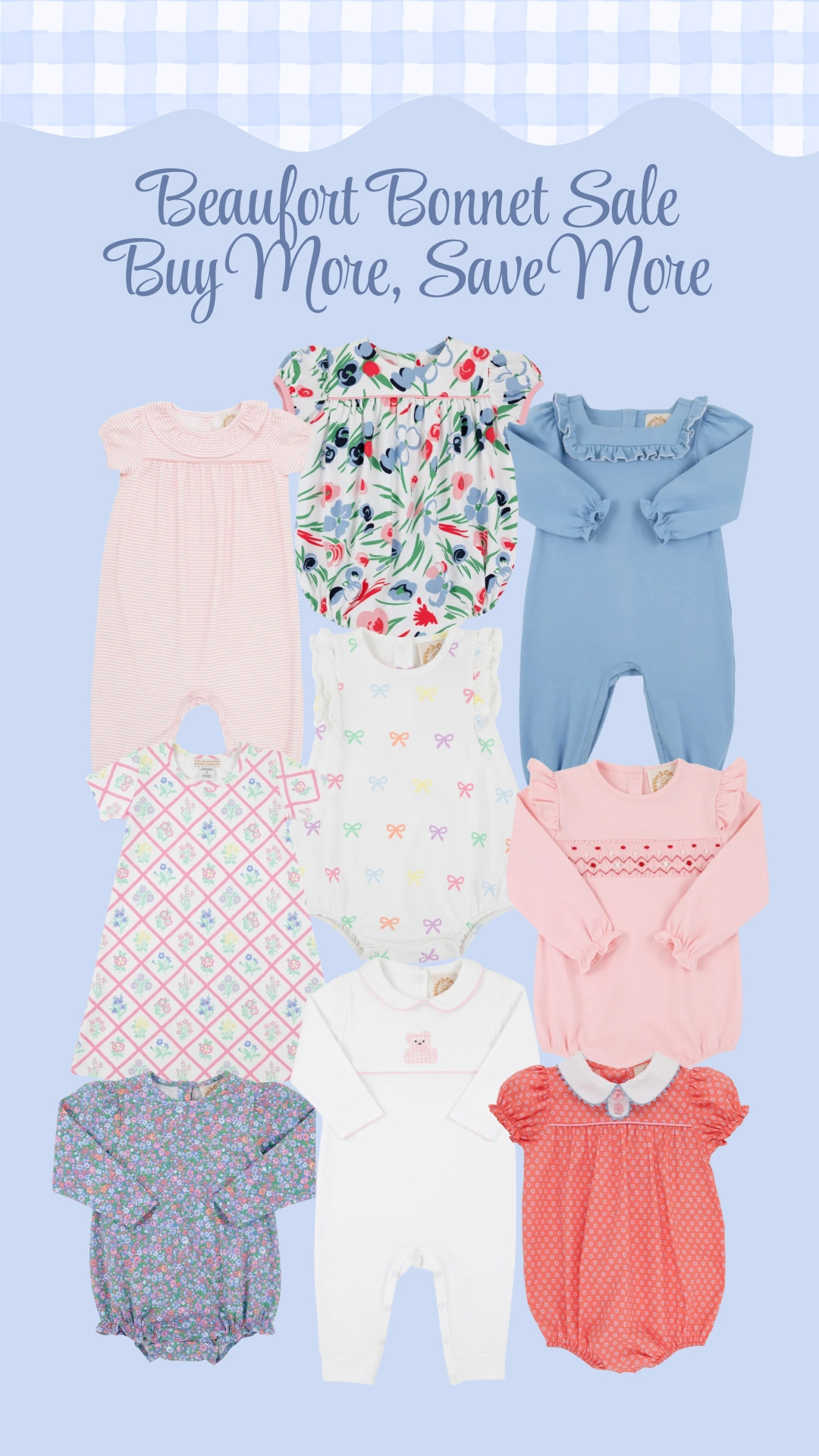 Beaufort Bonnet Company is doing a buy more, save more sale!  

 #LTKSaleAlert #LTKBaby #LTKKids