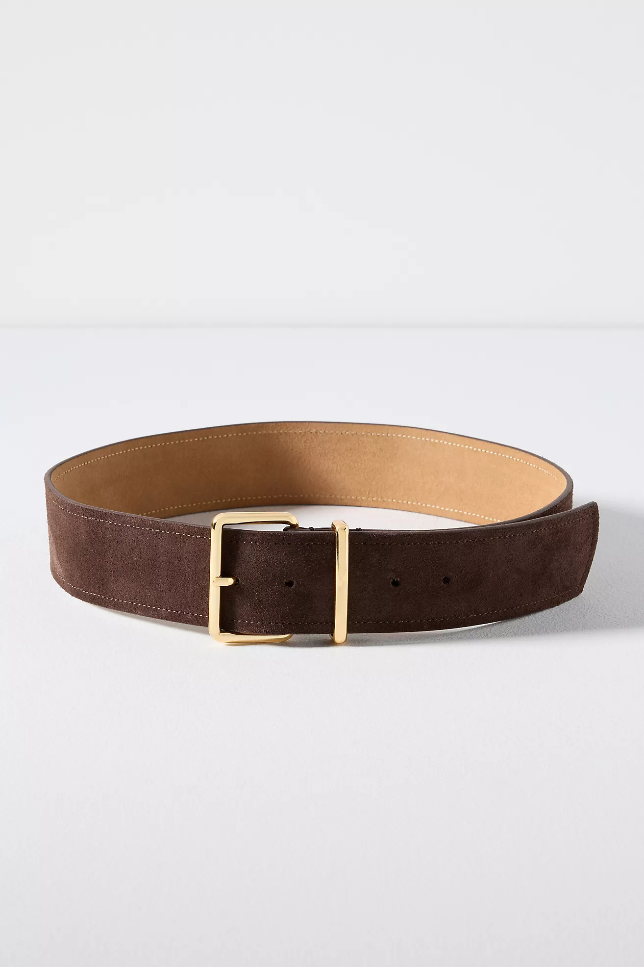 Square-Buckle Suede Belt | Anthropologie (US)