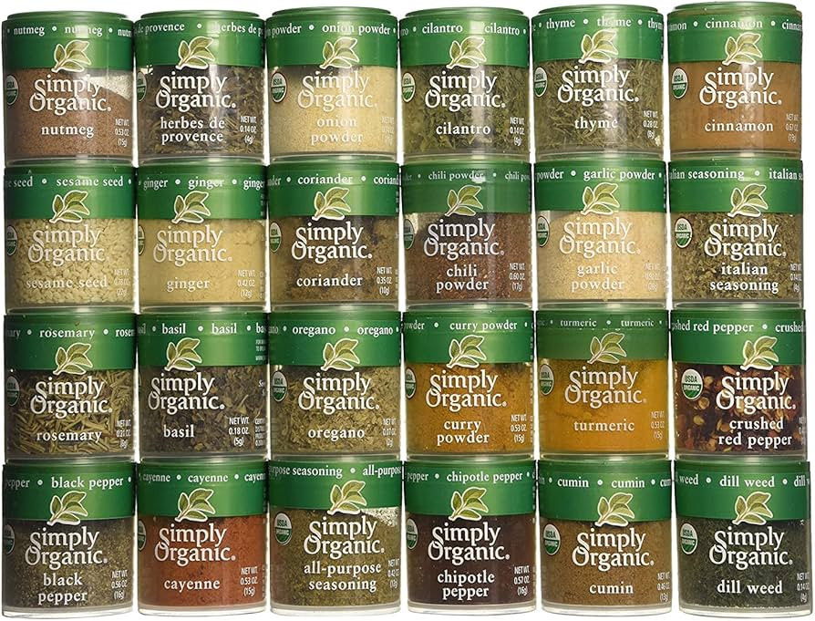 Simply Organic Ultimate Organic Starter Spice Gift Set | Amazon (US)