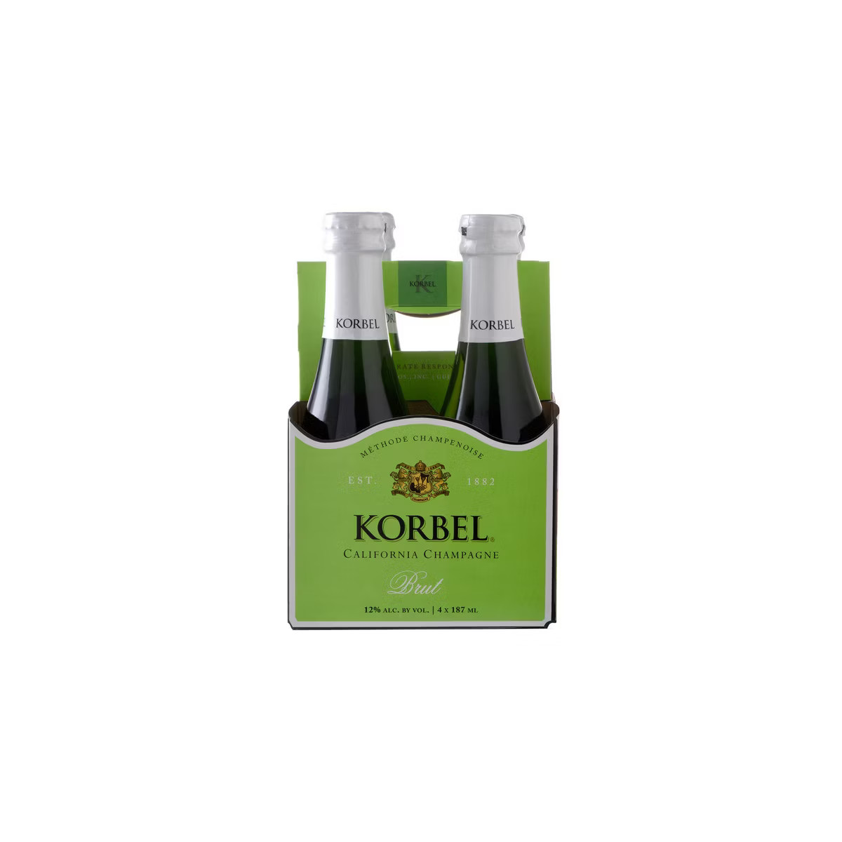 Korbel Brut California Champagne - 4pk/187ml Bottles | Target