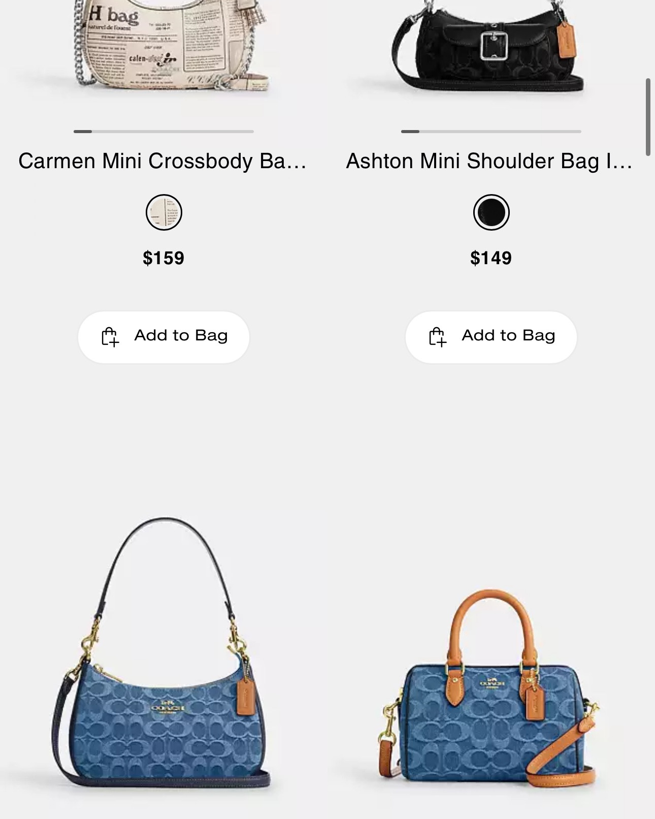 Coach outlet denim drop is here!! #coachoutlet #coachdenin #coachny