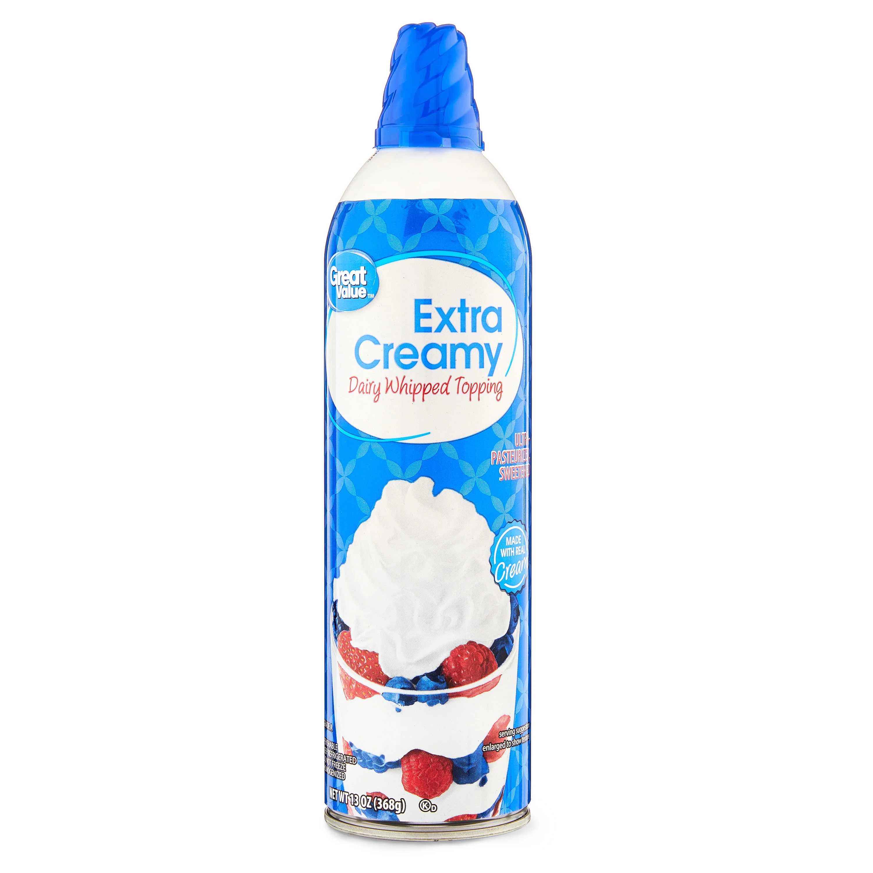 Great Value Extra Creamy Dairy Whipped Topping, 13 oz | Walmart (US)