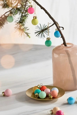 0.8" Good Cheer Bauble Ornaments, Set of 100 | Anthropologie (US)