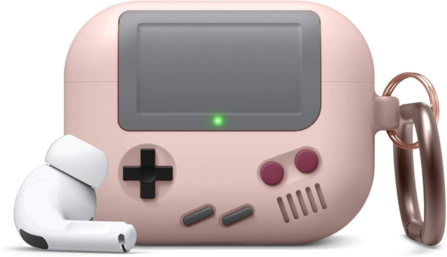 elago AW5 Compatible with Airpods Pro Case, Classic Handheld Game Console Design Case with Keycha... | Amazon (US)
